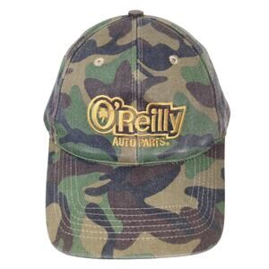 O'Reilly Auto Parts Strapback Baseball Cap Multicolor OS Adjustable Camouflage
